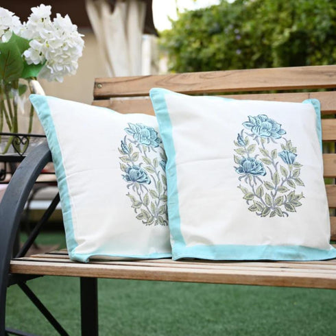 Buta Print Pure Cotton Cushion Covers (CU16)
